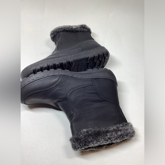 Khombu‎ Addison Black Faux Fur Lined Side  All Weather Boots Women's Size 7 - Picture 9 of 10